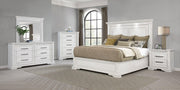 McKinney Queen LED Light Panel Bed Vintage White - 215871Q
