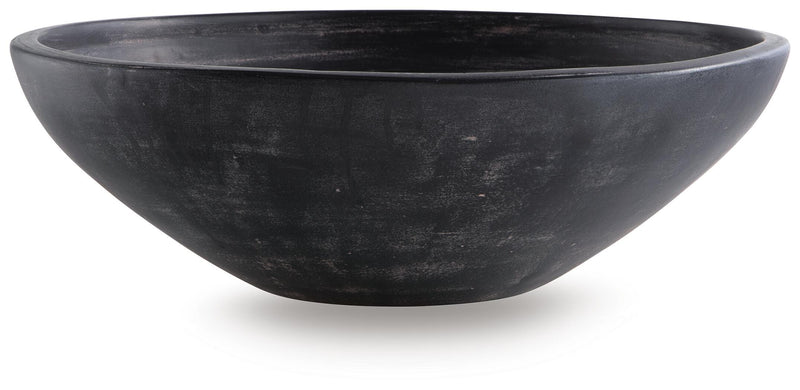 Meadie Distressed Black Bowl - A2000792