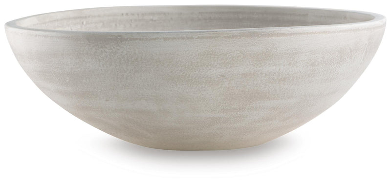 Meadie Distressed White Bowl - A2000789
