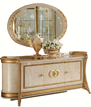 Melodia 3 Door Buffet W/Mirror Set - DMV Furniture