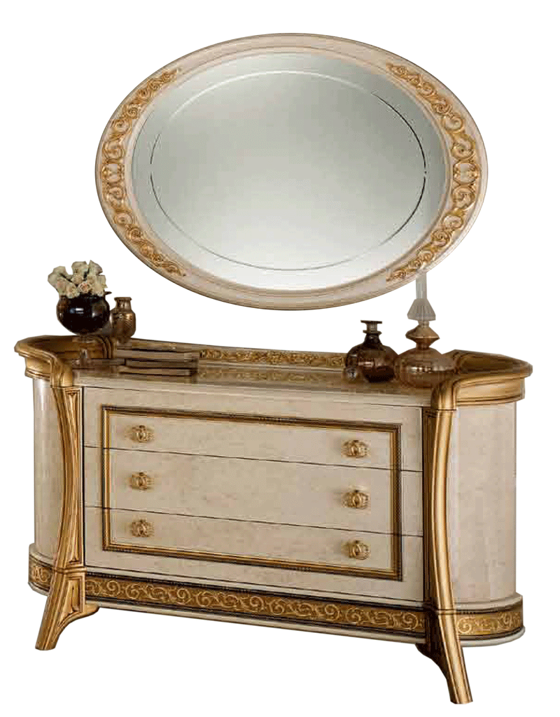 Melodia Dressers With Mirrors Set - DMV Furniture