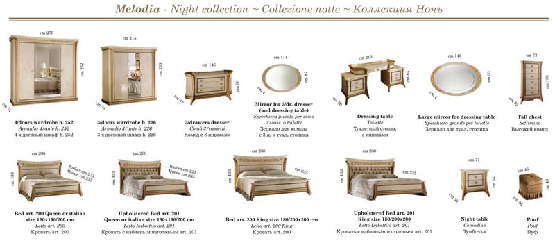 Melodia Night Bedroom Set - DMV Furniture