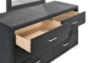 Melody 4-piece California King Bedroom Set Grey - 223381KW-S4