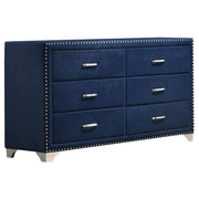 Melody 4-piece California King Bedroom Set Pacific Blue - 223371KW-S4