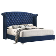 Melody 4-piece Eastern King Bedroom Set Pacific Blue - 223371KE-S4