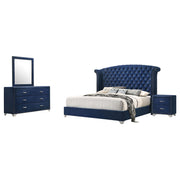 Melody 4-piece Queen Bedroom Set Pacific Blue - 223371Q-S4