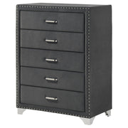 Melody 5-drawer Bedroom Chest Grey - 223385