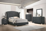 Melody 5-piece Eastern King Bedroom Set Grey - 223381KE-S5