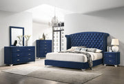 Melody 5-piece Eastern King Bedroom Set Pacific Blue - 223371KE-S5