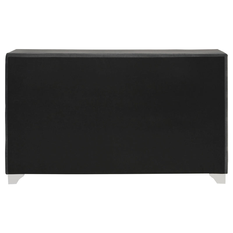 Melody 6-drawer Upholstered Dresser Grey - 223383