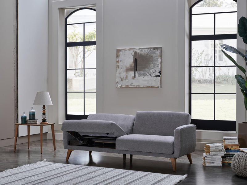 Memory Foam Sofa In A Box (Koopsi Basic Gray 110) - DMV FurnitureSleeper Sofa