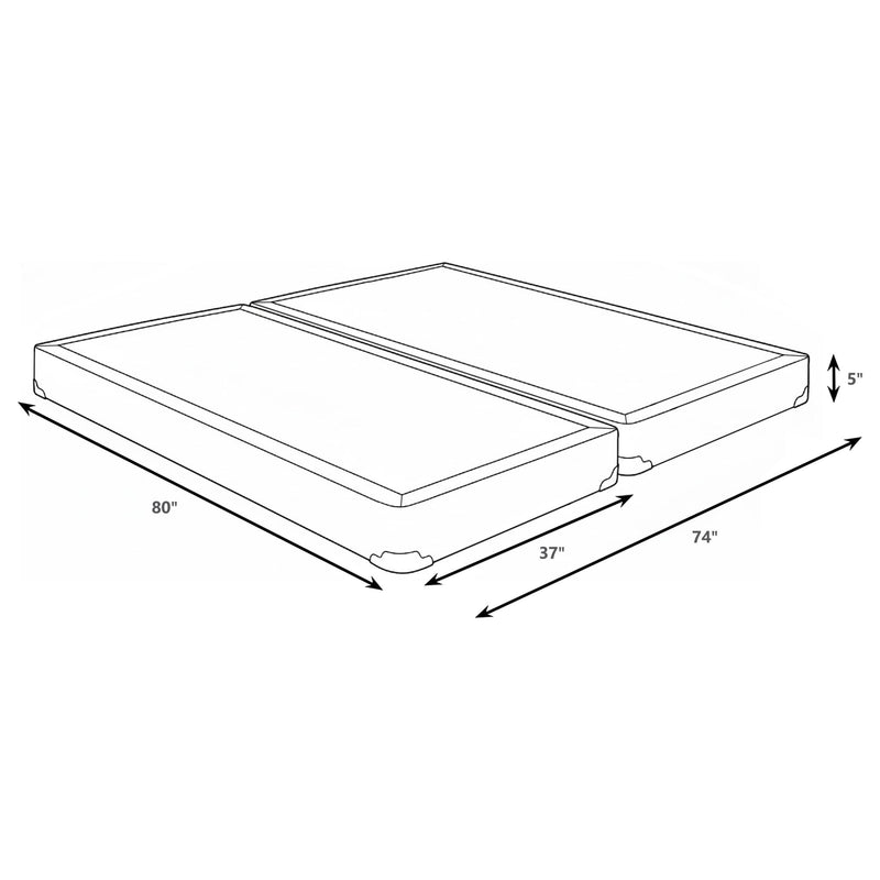 Mercer 5-inch Split Eastern King Low Profile Foundation - 350415KE