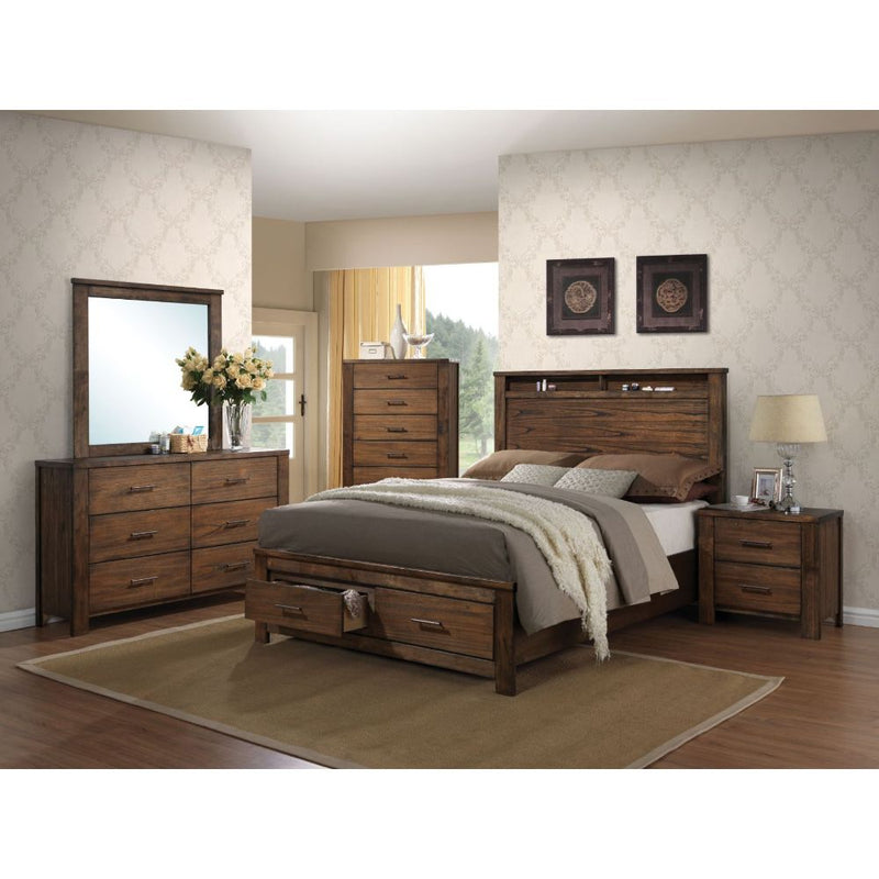 Merrilee EK Bed W/Storage - 21677EK