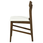 Merrin Dining Side Chair Off White and Walnut (Set of 2) - 192722