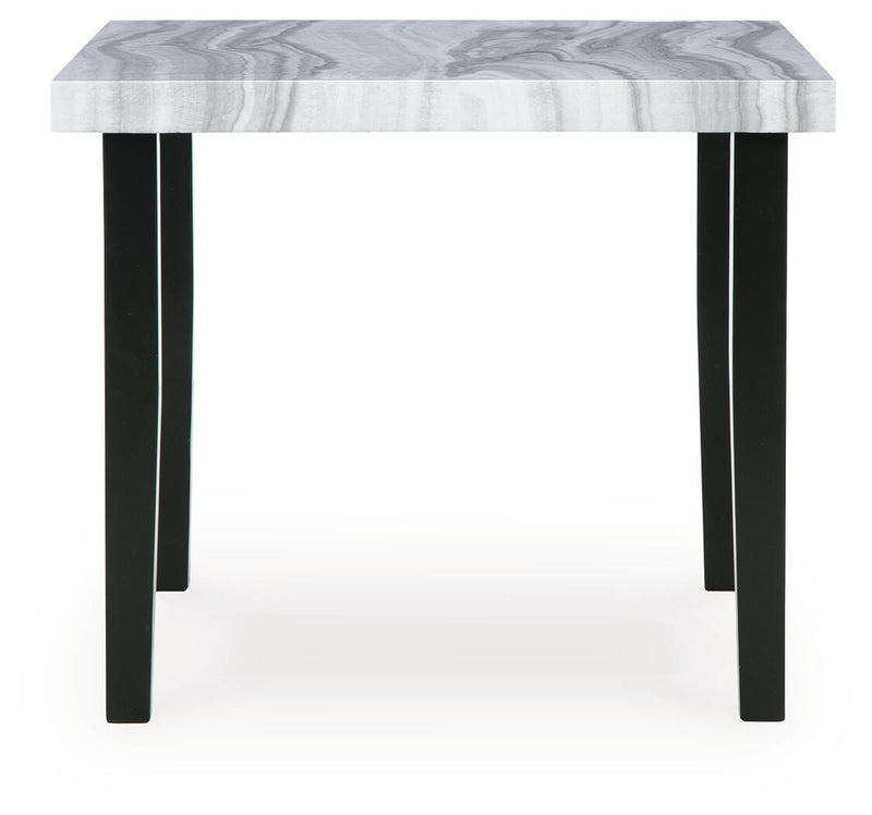 Mervannie Gray/Black Counter Height Dining Table - PCD571-13