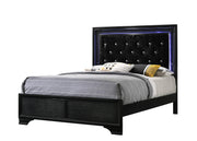 Micah Black LED Upholstered Panel Bedroom Set - DMV FurnitureBedroom Set
