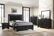 Micah Black LED Youth Panel Bedroom Set - DMV FurnitureYouth Bedroom Set
