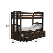 Micah Twin/Twin Bunk Bed W/Trundle & Storage - 40000