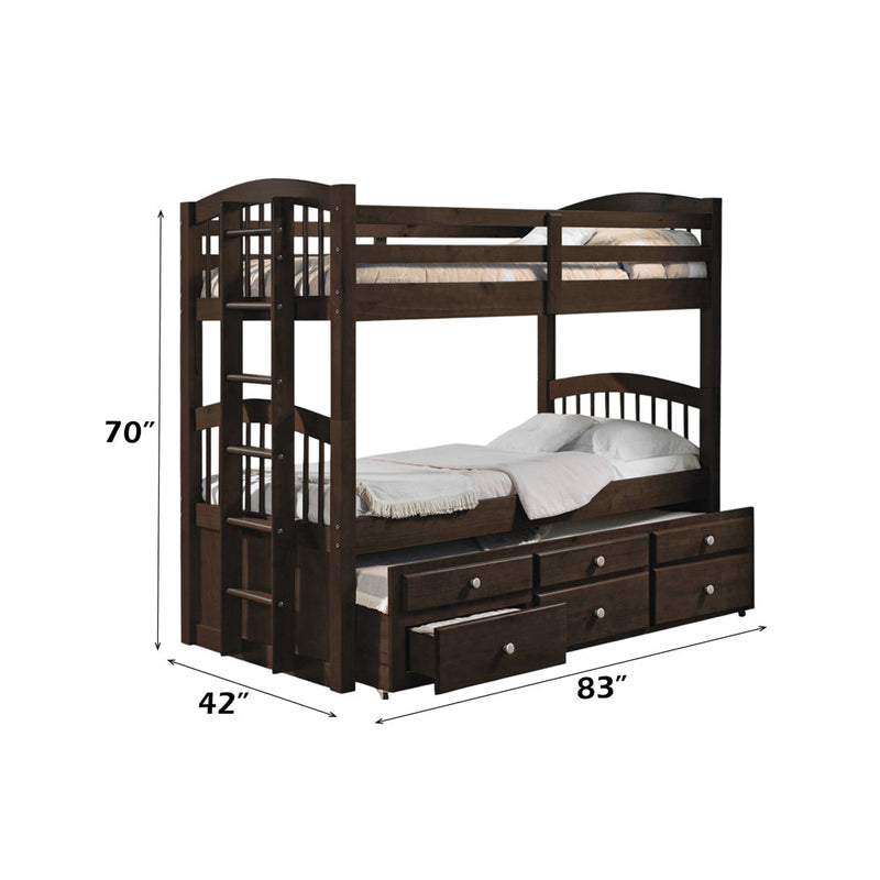 Micah Twin/Twin Bunk Bed W/Trundle & Storage - 40000