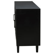 Middleton 4-door Sideboard Server with Dual Drawers Black - 108545BLK