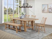 Middleton 6-piece Extension Leaf Dining Set Natural Brown - 108540-S6N