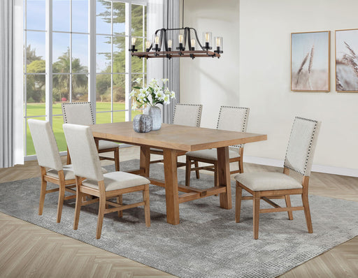 Middleton 7-piece Extension Leaf Dining Set Brown and Beige - 108540-S7