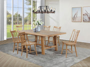 Middleton 7-piece Extension Leaf Dining Set Natural Brown - 108540-S7N