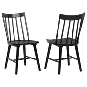 Middleton Solid Wood Dining Side Chair Black (Set of 2) - 108546BLK