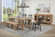 Middleton Solid Wood Dining Side Chair Black (Set of 2) - 108546BLK