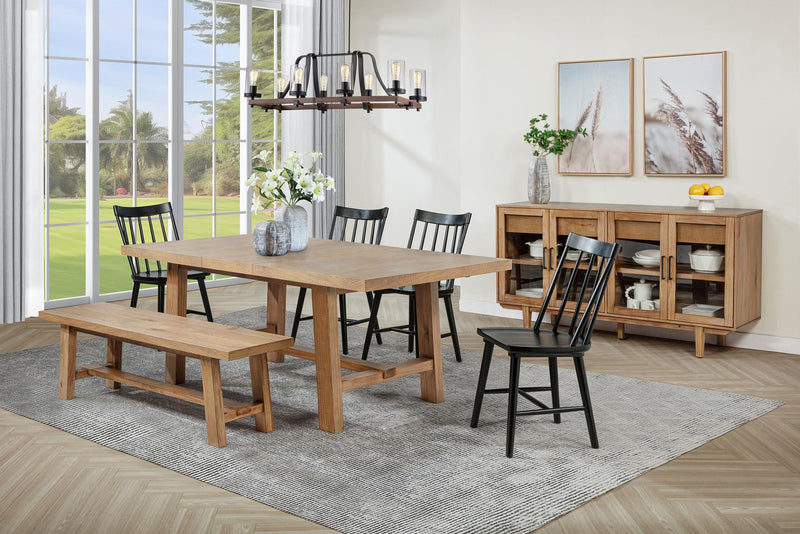Middleton Solid Wood Dining Side Chair Black (Set of 2) - 108546BLK