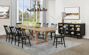 Middleton Solid Wood Dining Side Chair Black (Set of 2) - 108546BLK
