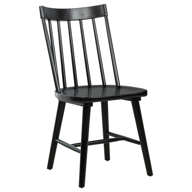 Middleton Solid Wood Dining Side Chair Black (Set of 2) - 108546BLK