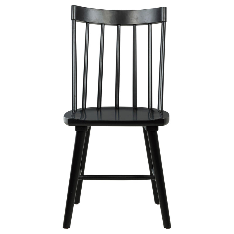 Middleton Solid Wood Dining Side Chair Black (Set of 2) - 108546BLK