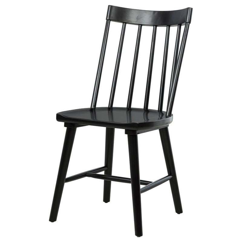 Middleton Solid Wood Dining Side Chair Black (Set of 2) - 108546BLK