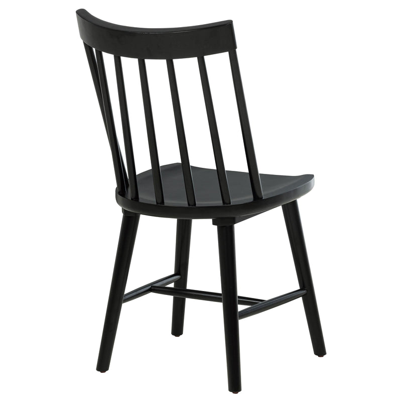 Middleton Solid Wood Dining Side Chair Black (Set of 2) - 108546BLK