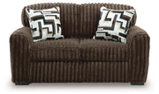 Midnight-Madness Chocolate Loveseat - 9810435