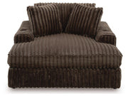 Midnight-Madness Chocolate Oversized Chaise - 9810415