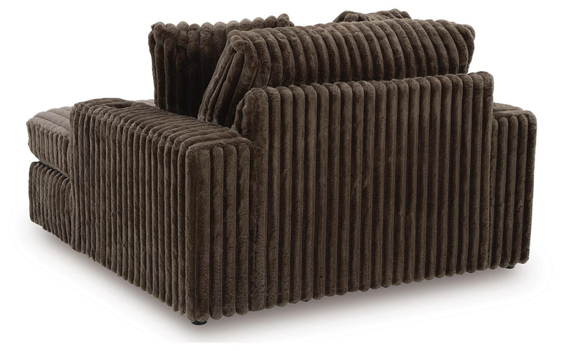 Midnight-Madness Chocolate Oversized Chaise - 9810415