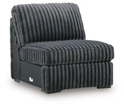 Midnight-Madness Gunmetal Armless Chair - 9810546
