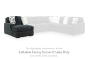 Midnight-Madness Gunmetal Left-Arm Facing Corner Chaise - 9810516