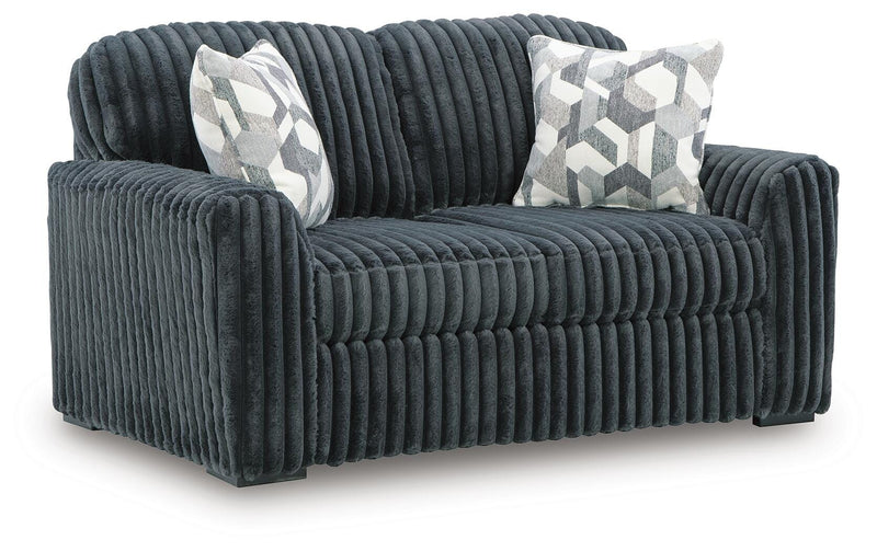 Midnight-Madness Gunmetal Loveseat - 9810535