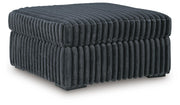 Midnight-Madness Gunmetal Oversized Accent Ottoman - 9810508