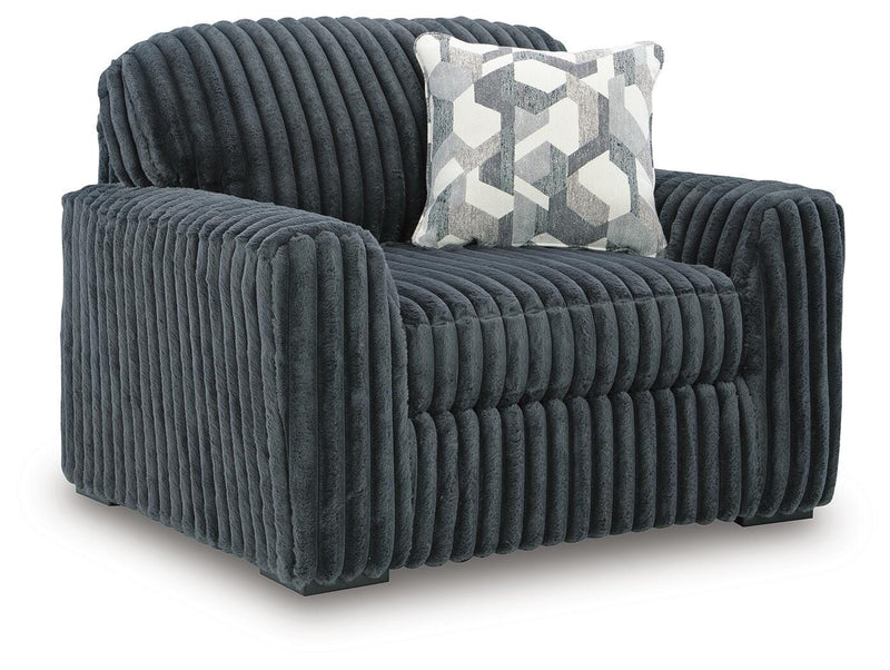 Midnight-Madness Gunmetal Oversized Chair - 9810523