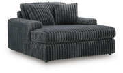 Midnight-Madness Gunmetal Oversized Chaise - 9810515