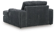 Midnight-Madness Gunmetal Oversized Chaise - 9810515