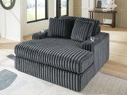 Midnight-Madness Gunmetal Oversized Chaise - 9810515