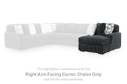 Midnight-Madness Gunmetal Right-Arm Facing Corner Chaise - 9810517
