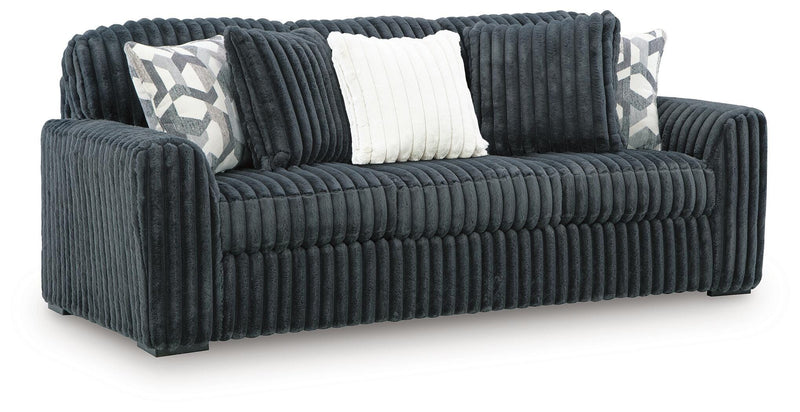 Midnight-Madness Gunmetal Sofa - 9810538