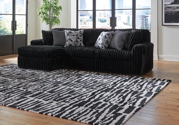Midnight - Madness Onyx 2 - Piece LAF Sectional - DMV FurnitureSectional