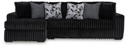 Midnight - Madness Onyx 2 - Piece LAF Sectional - DMV FurnitureSectional